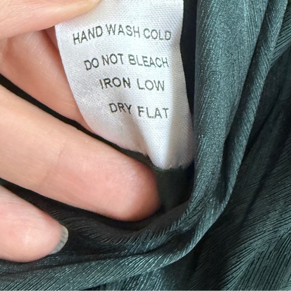 Miss Lola Forrest Green Long Sleeve Maxi Dress Old Hollywood HOCO Prom Medium - Picture 8 of 10